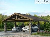 K-048-1S проект одноэтажного каркасного гаража размером 7 на 7 