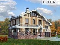 K-217-1P проект двухэтажного дома из пенобетона размером 15 на 16 