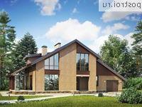 K-236-1P проект двухэтажного дома из газобетона с гаражом размером 11 на 19 