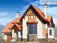 K-239-1P проект двухэтажного дома из газобетона с гаражом размером 12 на 13