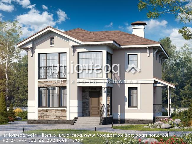 L-138-1P проект двухэтажного дома из газобетона размером 11 на 9 