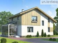 L-171-1P проект одноэтажного дома из пеноблоков с мансардой размером 10 на 12 