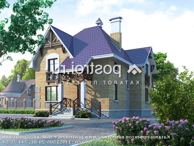 L-184-1K проект двухэтажного дома из кирпича размером 10 на 11