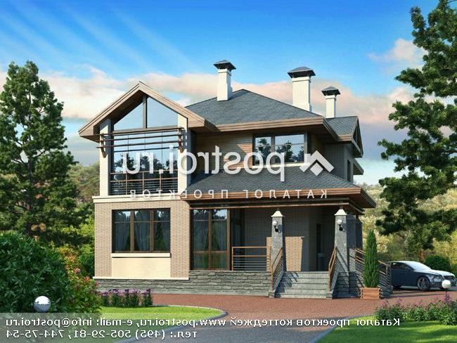 L-189-1P проект двухэтажного дома из пеноблоков размером 14 на 11