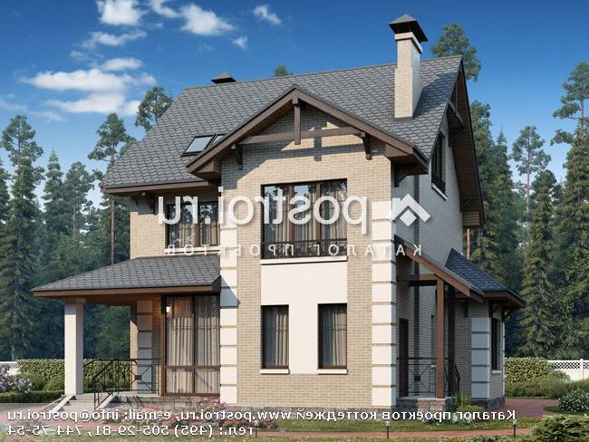 L-193-1P проект двухэтажного коттеджа из пенобетона с мансардой размером 13 на 10 L-193-1P проект двухэтажного коттеджа из пенобетона с мансардой размером 13 на 10