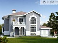 L-219-1P проект двухэтажного дома из пенобетона с гаражом размером 16 на 15 