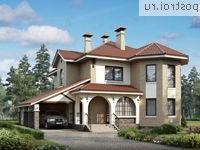 L-227-1P проект двухэтажного коттеджа из газобетона с гаражом размером 14 на 11 