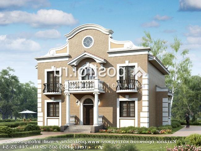 L-233-1P проект двухэтажного дома из газобетона размером 16 на 14 