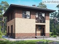 M-132-1P проект двухэтажного дома из газобетона размером 9 на 13