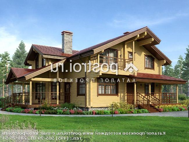 M-137-1D проект одноэтажного деревянного дома из бруса с мансардой размером 9 на 11 