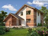 M-188-1P проект одноэтажного дома из пеноблоков с мансардой и гаражом размером 15 на 13 