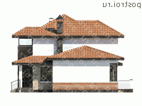 M-189-1P проект двухэтажного дома из пеноблоков размером 11 на 14 - вид слева M-189-1P проект двухэтажного дома из пеноблоков размером 11 на 14 - вид слева