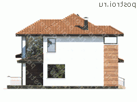 M-189-1P проект двухэтажного дома из пеноблоков размером 11 на 14 - вид справа M-189-1P проект двухэтажного дома из пеноблоков размером 11 на 14 - вид справа