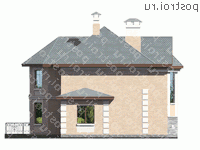 M-204-1K проект двухэтажного дома из кирпича размером 10 на 14 - вид справа M-204-1K проект двухэтажного дома из кирпича размером 10 на 14 - вид справа