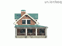 M-209-1K проект двухэтажного дома из кирпича с цоколем и мансардой размером 9 на 16  - вид справа