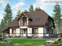 M-234-1P проект двухэтажного дома из газобетона с гаражом размером 10 на 17 