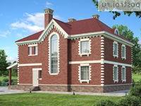 M-262-2P проект одноэтажного дома из пеноблоков с мансардой размером 13 на 11 