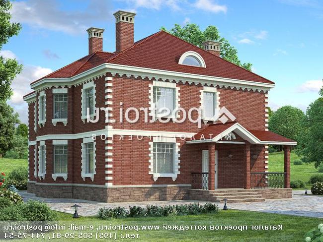 M-262-2P проект одноэтажного дома из пеноблоков с мансардой размером 13 на 11 