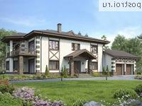 M-407-1K проект двухэтажного дома из кирпича с гаражом размером 14 на 25 