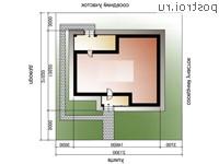 N-120-1P проект одноэтажного коттеджа из газобетона размером 14 на 11 
