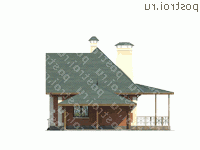 N-158-1P проект двухэтажного коттеджа из пеноблоков с гаражом размером 9 на 11 - вид слева N-158-1P проект двухэтажного коттеджа из пеноблоков с гаражом размером 9 на 11 - вид слева