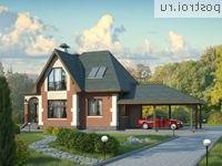 N-158-1P проект двухэтажного коттеджа из пеноблоков с гаражом размером 9 на 11 