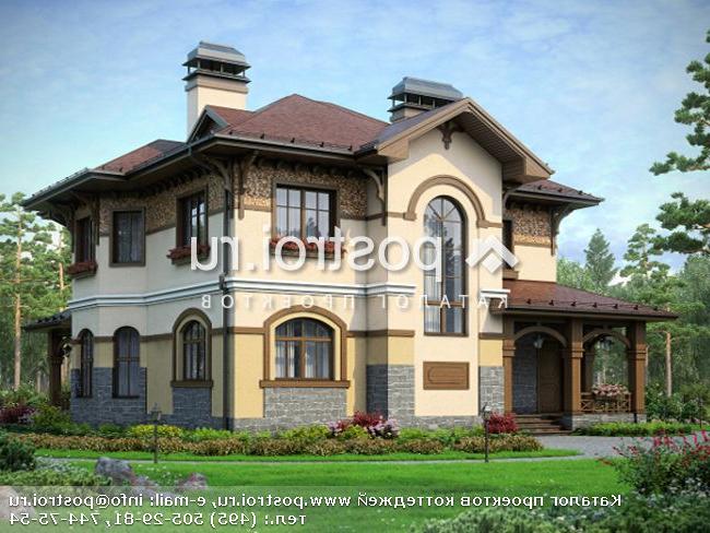 N-212-1K проект двухэтажного дома из кирпича размером 14 на 14 