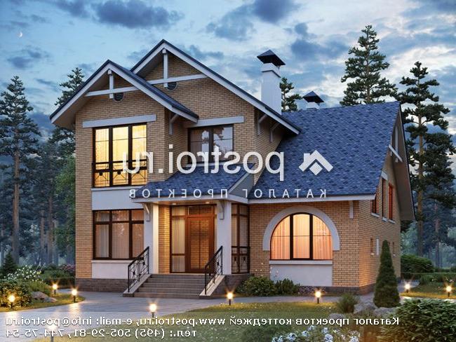 N-218-2K проект двухэтажного дома из кирпича размером 13 на 11 