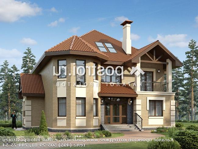 N-241-2P проект двухэтажного дома из пеноблоков с мансардой размером 14 на 15 