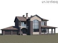 N-310-1P проект двухэтажного дома из пенобетона с гаражом размером 23 на 14 