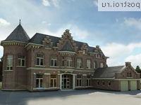 O-1000-1K проект двухэтажного дома из кирпича с гаражом размером 30 на 34 