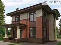 O-146-1K проект двухэтажного дома из кирпича размером 10 на 9 