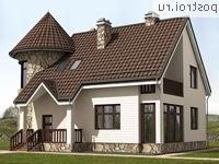 O-175-1K проект двухэтажного дома из кирпича размером 13 на 15 