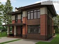 O-178-1K проект двухэтажного дома из кирпича размером 10 на 11 