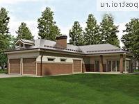 O-229-1K проект одноэтажной бани из кирпича с мансардой и гаражом размером 20 на 15 