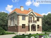 O-249-1K проект двухэтажного дома из кирпича размером 12 на 13 