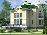 O-329-1K проект трехэтажного дома из кирпича с цоколем и мансардой размером 15 на 17 