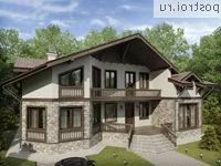 O-336-1K проект одноэтажного дома из кирпича с мансардой размером 18 на 15 