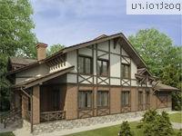 O-438-1K проект одноэтажного дома из кирпича с мансардой и гаражом размером 26 на 13 