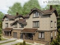 O-466-1K проект двухэтажного дома из кирпича с мансардой и гаражом размером 23 на 10 