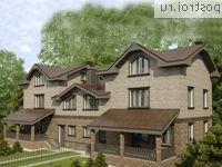 O-466-1K проект двухэтажного дома из кирпича с мансардой и гаражом размером 23 на 10 