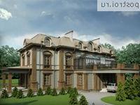 O-860-1K проект двухэтажного дома из кирпича с мансардой и гаражом размером 28 на 23 