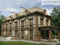 O-860-1K проект двухэтажного дома из кирпича с мансардой и гаражом размером 28 на 23 