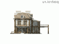 O-860-1K проект двухэтажного дома из кирпича с мансардой и гаражом размером 28 на 23 - вид справа O-860-1K проект двухэтажного дома из кирпича с мансардой и гаражом размером 28 на 23 - вид справа