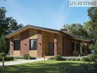 Q-127-1P проект одноэтажного коттеджа из газобетона размером 13 на 15