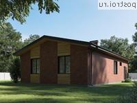 Q-127-1P проект одноэтажного коттеджа из газобетона размером 13 на 15