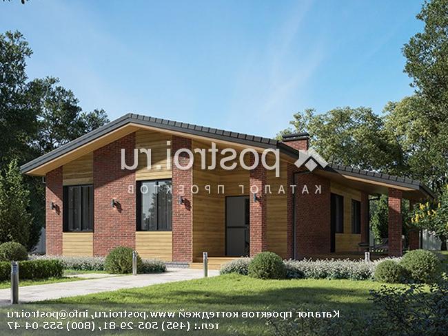 Q-127-1P проект одноэтажного коттеджа из газобетона размером 13 на 15