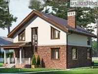 Q-151-1P проект двухэтажного коттеджа из пеноблоков размером 11 на 10