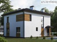 Q-152-1P проект двухэтажного коттеджа из пеноблоков размером 10 на 13