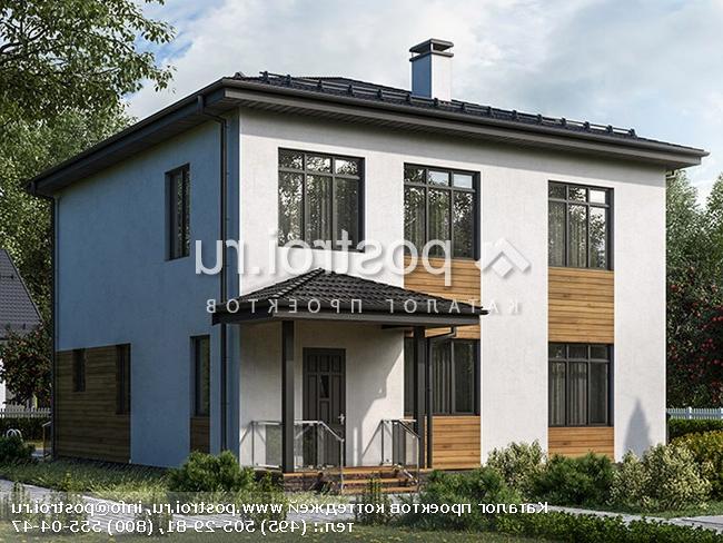 Q-152-1P проект двухэтажного коттеджа из пеноблоков размером 10 на 13